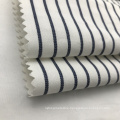 Popular Linen Cotton Blended Dobby Striped Fabric for Shirts